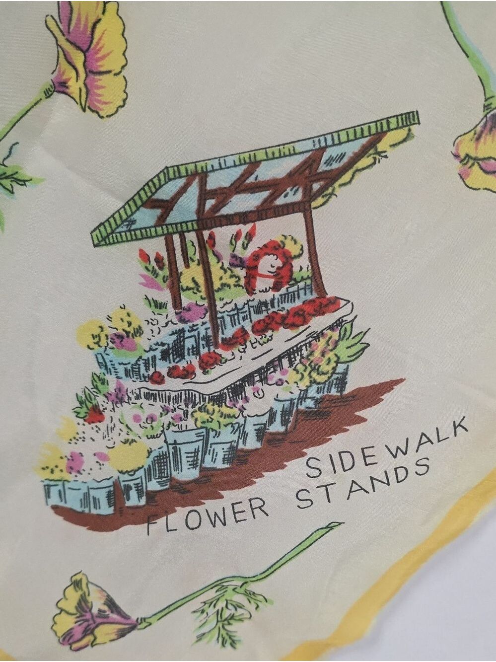Vintage Retro San Francisco 1960's Souvenir Scarf - Picture 9 of 11